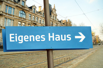 Obraz premium Schild 211 - Eigenes Haus
