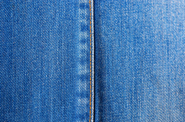 Denim Texture with vertical seam. Denim Texture with vertical seam . Blank backdrop