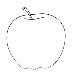 Isolated Cartoon Apple
