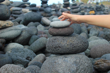 Haciendo un cairn