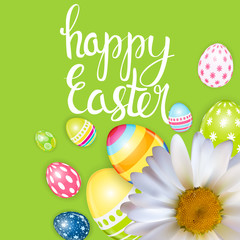 Happy Easter Spring Holiday Background Illustration