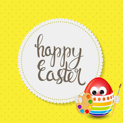 Happy Easter Spring Holiday Background Illustration
