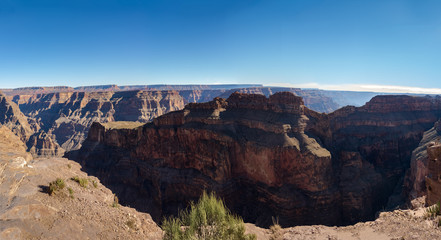 Fototapeta na wymiar Panoramic view of Grand Canyon West Rim - Arizona, USA