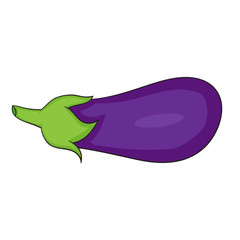 Fototapeta premium Isolated Cartoon Eggplant.