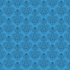 Seamless vector floral wallpaper