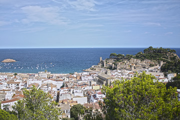 Fototapeta na wymiar View at the Tossa de Mar, Spain