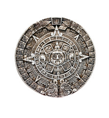 Maya calendar isolated - over white