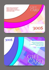 Gift certificate template.Vector illustration.