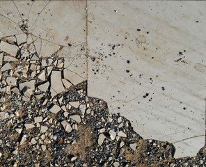 old broken tiles for background