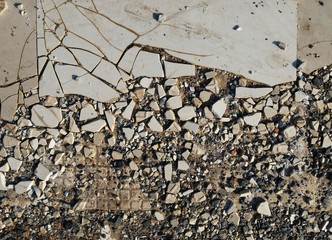 old broken tiles for background