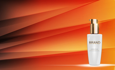 Design Cosmetics Product  Template for Ads or Magazine Backgroun