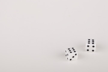 Set of dice isolated on a white background