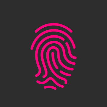 Finger Print Vector Icon