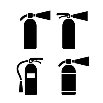 Fire extinguisher vector pictogram