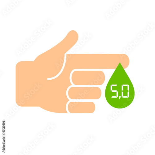 "Good sugar level in blood vector icon" fichier vectoriel libre de