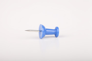 Blue pushpin