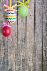 Background with Painted Eggs