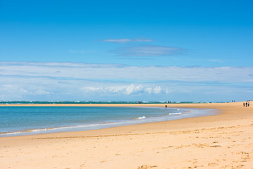 Fototapeta na wymiar Sand Atlantic beach, France