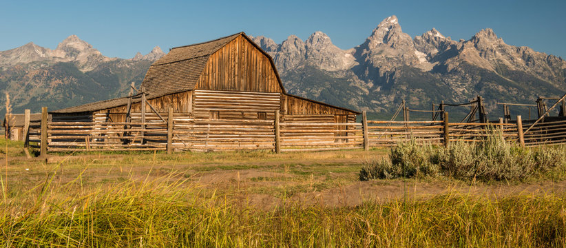 Old barn at Grand Teton National Park, Wyoming