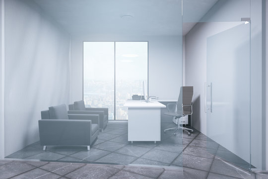 Minimalistic office interior