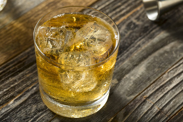 Refreshing Alcoholic Scotch and Soda