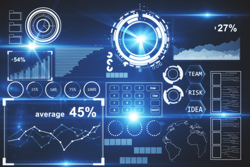Bright business panel