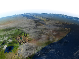 Horn of Africa on planet Earth