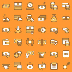 Business and finance icons set.