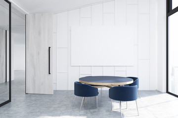 Round table waiting room, poster