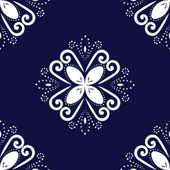 Abstract oriental ornament. Vintage classic seamless pattern Floral vector pattern