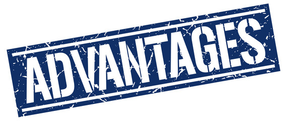 advantages square grunge stamp