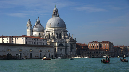 Fototapeta na wymiar Venice, Canal Grande, Santa Maria della Salute