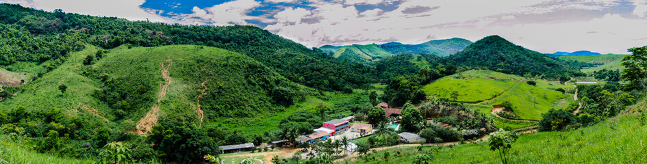 panorâmica em paisagam