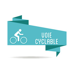 Logo voie cyclable.