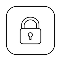 figure symbol lock icon, vector illustraction design image