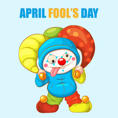 Obraz na płótnie Canvas April Fools Day funny joke. Illustration for greeting card, ad, promotion, poster, flier, blog, article, marketing, signage, email