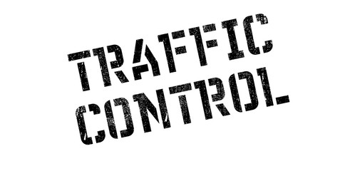 Traffic Control rubber stamp. Grunge design with dust scratches. Effects can be easily removed for a clean, crisp look. Color is easily changed.