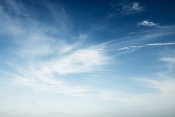 Naklejka na ściany i meble Blue sky and white clouds natural