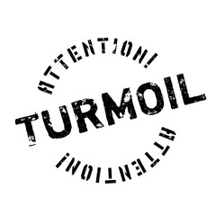 Turmoil rubber stamp. Grunge design with dust scratches. Effects can be easily removed for a clean, crisp look. Color is easily changed.