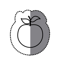 figure apple fruit icon, vector illustraction design