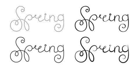 Ornate lettering spring