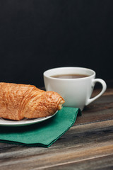 croissant coffee mug tea 