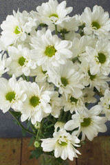 White chrysanthemums