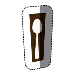 spoon picture decorative icon, vector illustraction design