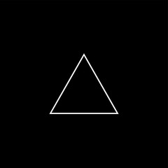 Minimalism triangle icon