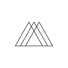 Minimalism triangle icon