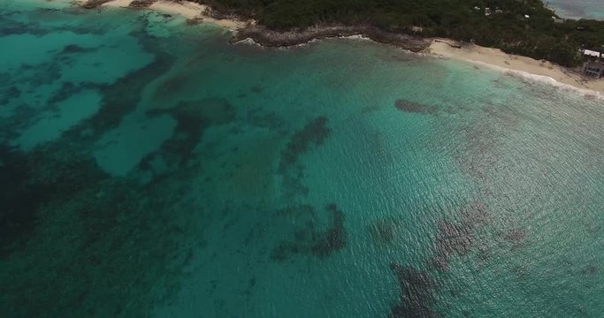 Aerial View of Atlantic Ocean, Bahamas
