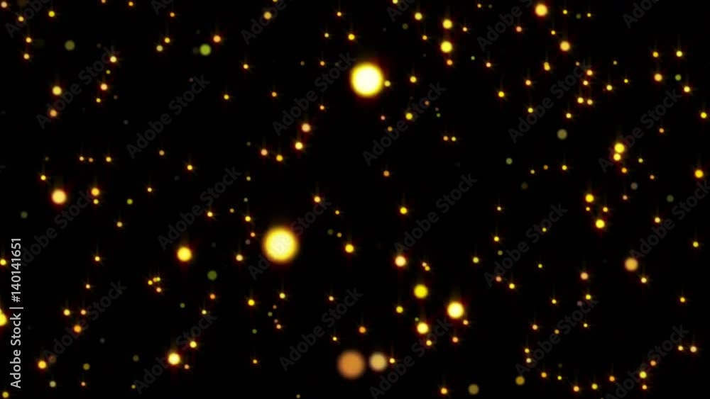 Poster abstract particle on black background