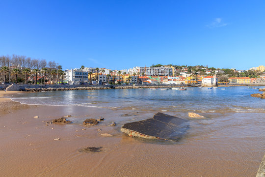 Vista Panor&acirc;mica da Vila de Pa&ccedil;o de Arcos em Portugal