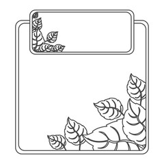 figure sheath of leaves icon, vector illustraction design